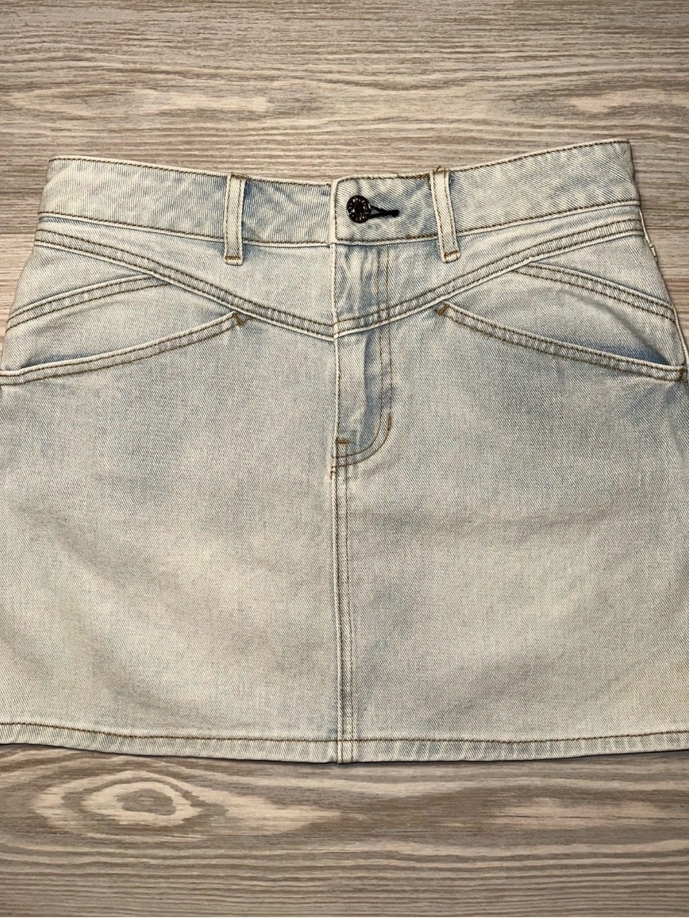 PacSun Light Blue Denim Mini Skirt